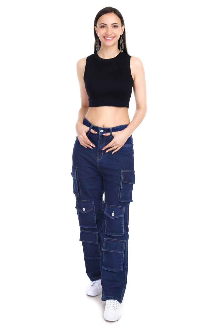 Cargo Blue Jeans - Image 6