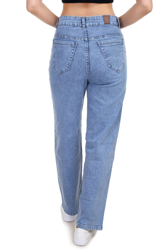 STRAIGHT FIT LIGHT BLUE JEANS - Image 5