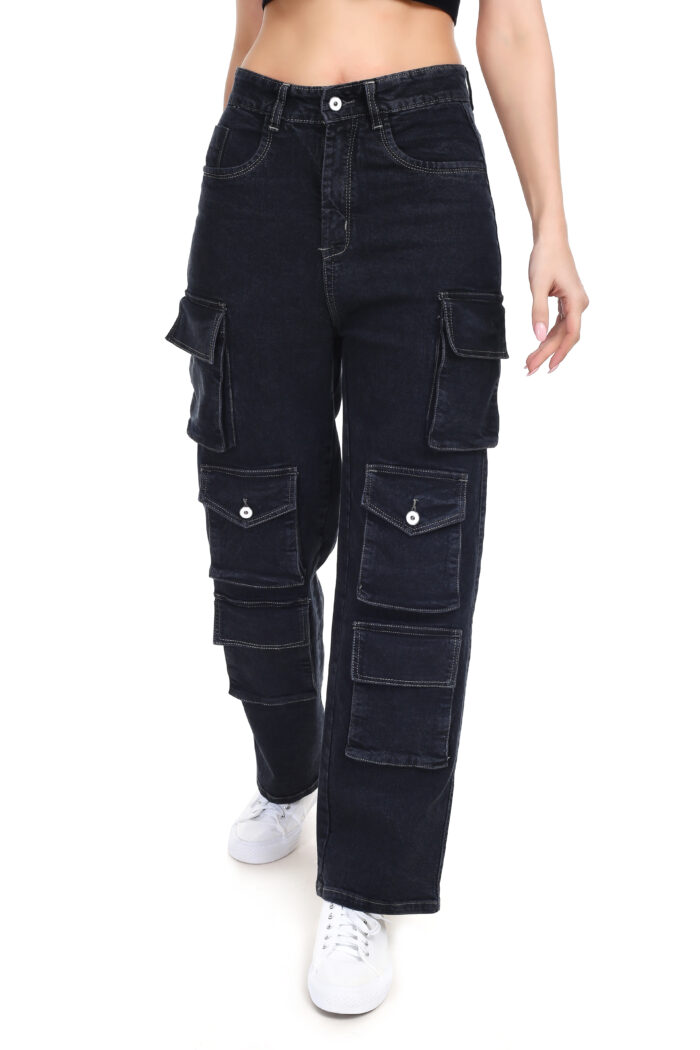 Cargo Black Jeans - Image 5