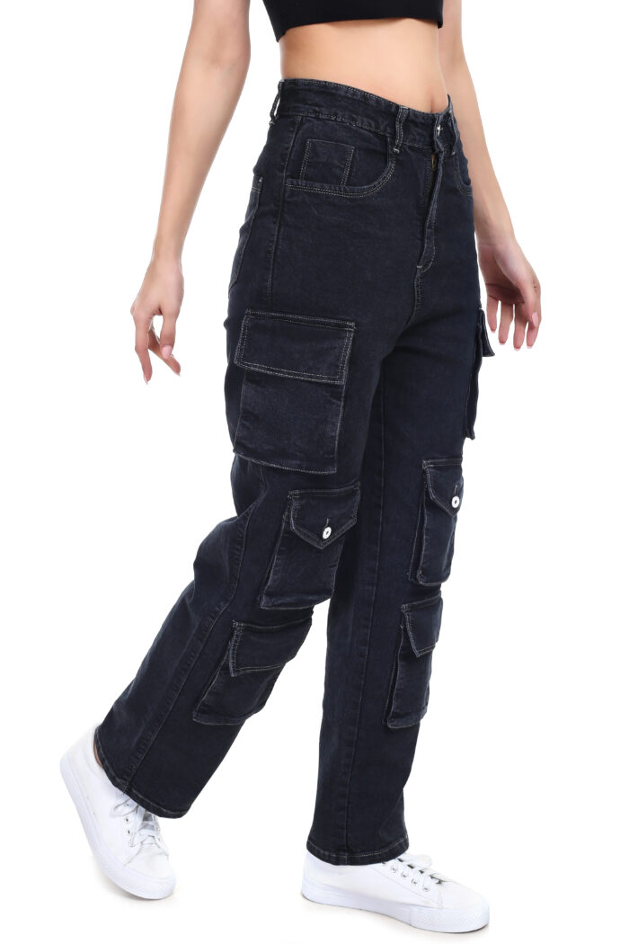 Cargo Black Jeans - Image 6