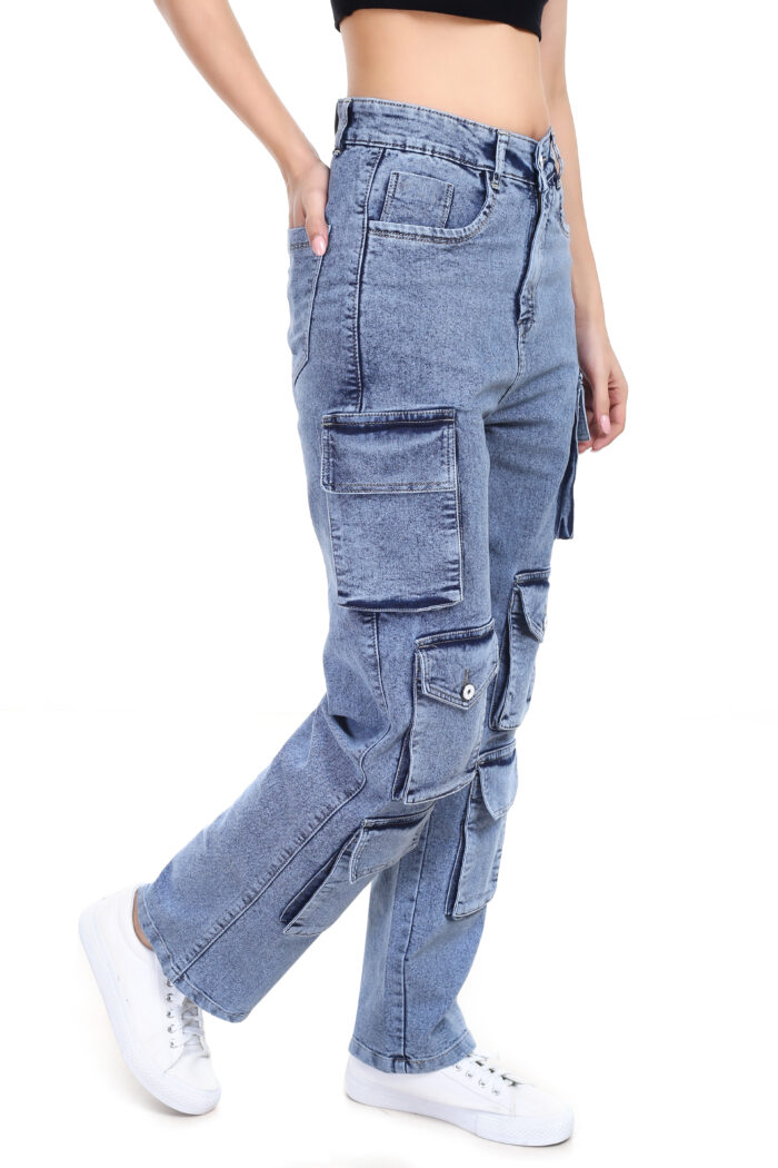 Cargo light blue Jeans - Image 6